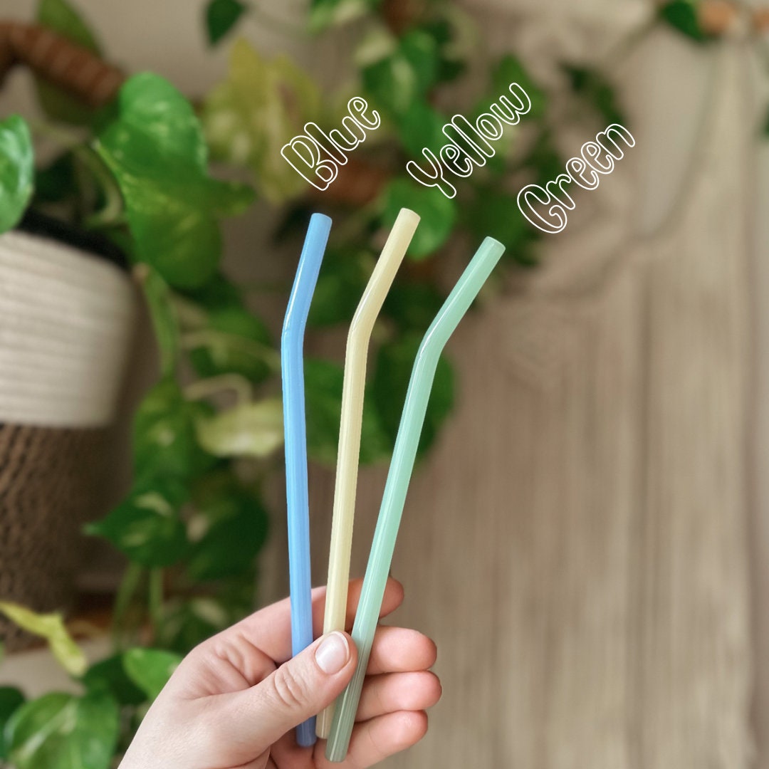 Glass Straws Transparent Long Reusable – Chocolate & More Delights