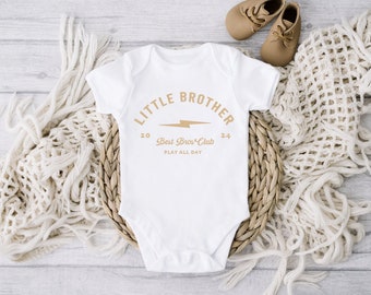 New Little Brother Onesie, Trend Little Brother Onesie, Baby Brother Onesie