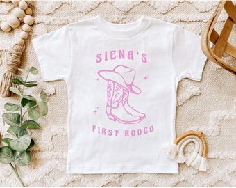 First rodeo birthday t shirt | 1st Birthday Shirt | Country Western Birthday | Toddler Short Sleeve Tee