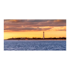 Brilliant Cape May Lighthouse at Sunrise Photo Canvas Print Jersey Shore Decor image 8