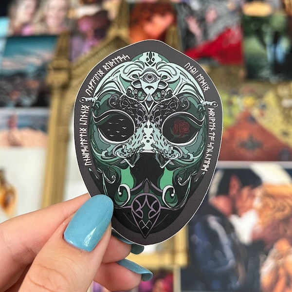 High Reeve’s Deatheater mask - Manacled Waterproof Sticker