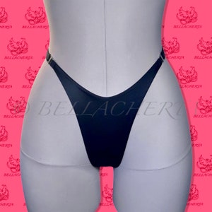 Quick-release side clasps High Rise Panties, exotic dancewear, stripper outfit, handmade in the USA