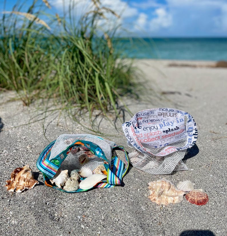 Beach Shell Collecting Bag - Etsy