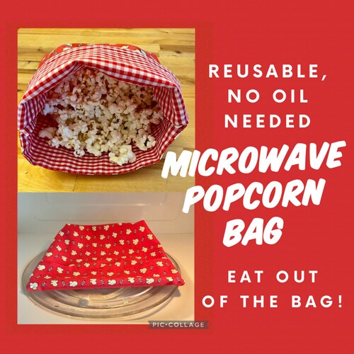 Reusable Popcorn Bag Sandwich Bag Reusable Snack Bag Etsy