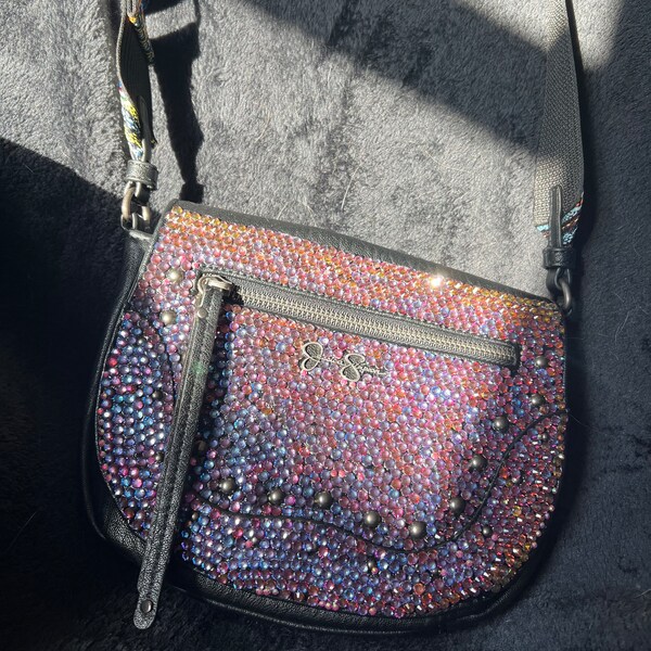 Rhinestone Guitar Strap Etsy