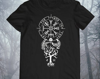 T-Shirt et Tshirt pour Homme Loup Fenris 2.0 Runes Vikings Fenrir Valhalla Rising Valhalla Vikings Wodan vanVerden North
