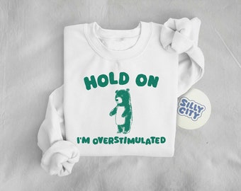 Hold On I'm Overstimulated - Unisex Sweatshirt
