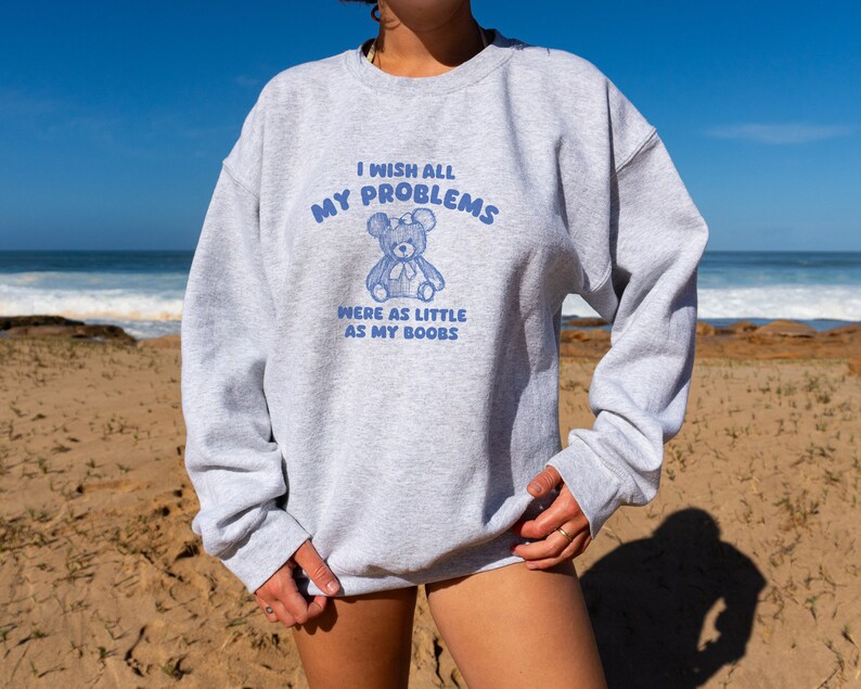 I wish all my problems were little unisex sweatshirt image 5