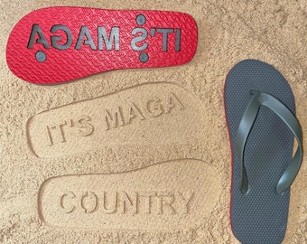 Chanclas ITS MAGA COUNTRY con estampado arena - Varios colores a elegir