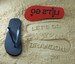 Let's Go Brandon Flip Flops with sand imprint - Many colors to choose from 