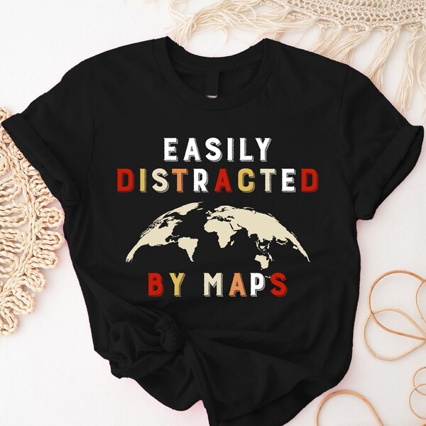 Geography Map Shirt World Teacher - Etsy