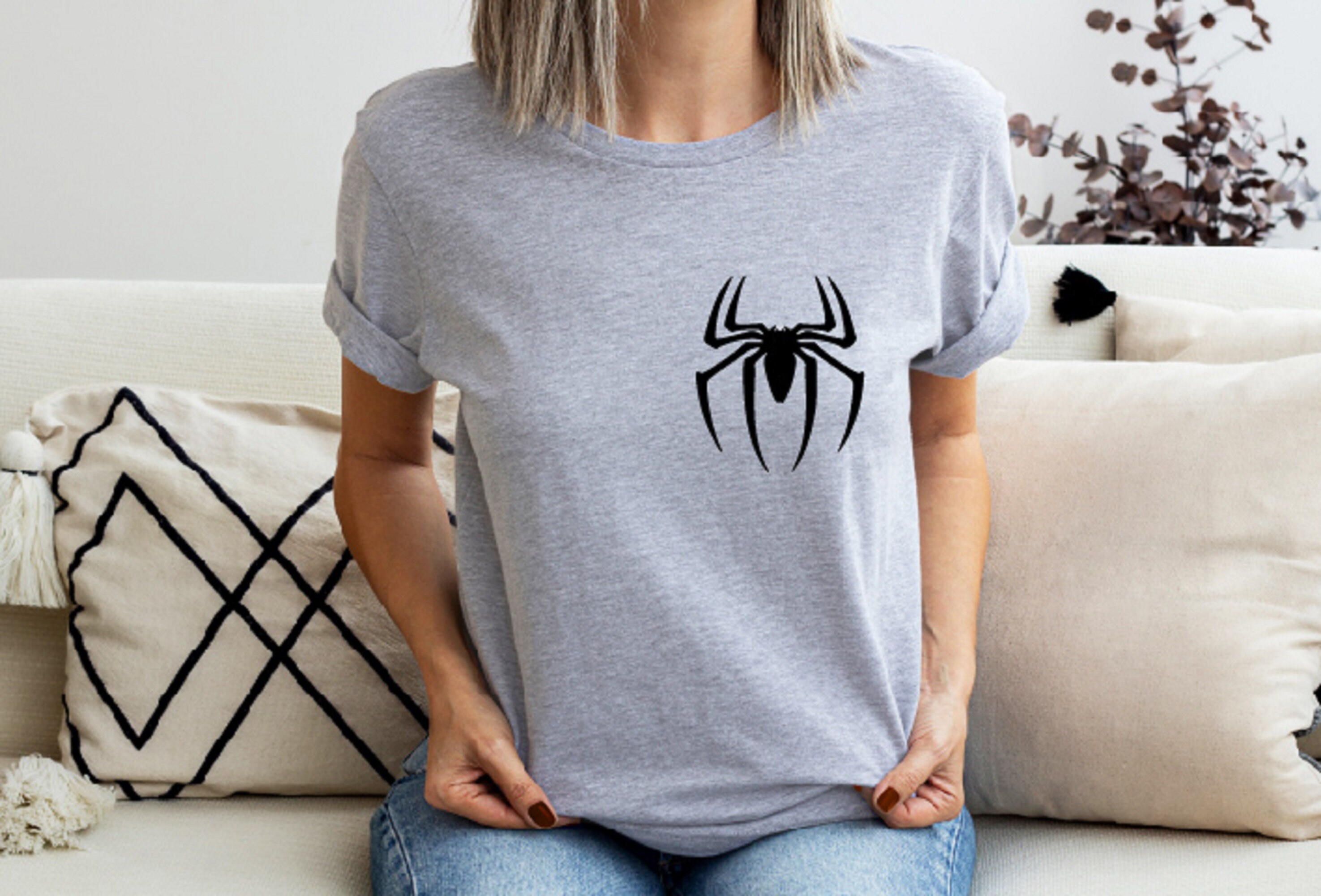 Discover Pocket Spider Shirt, Spiderman Tshirt, Spiderman Superhero Shirt, Small Spider Shirt, Spider Lover Tee, Halloween Shirts, Animal Shirt
