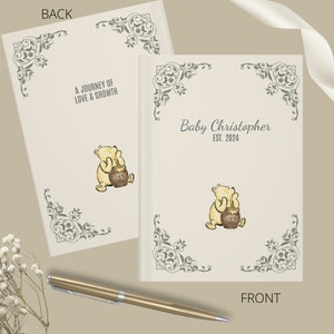Gift for Expectant Mother, Winnie the Pooh Journal, Pregnancy Journal, Gift for parents to be, Keepsake Gender Neutral Pregnancy Book