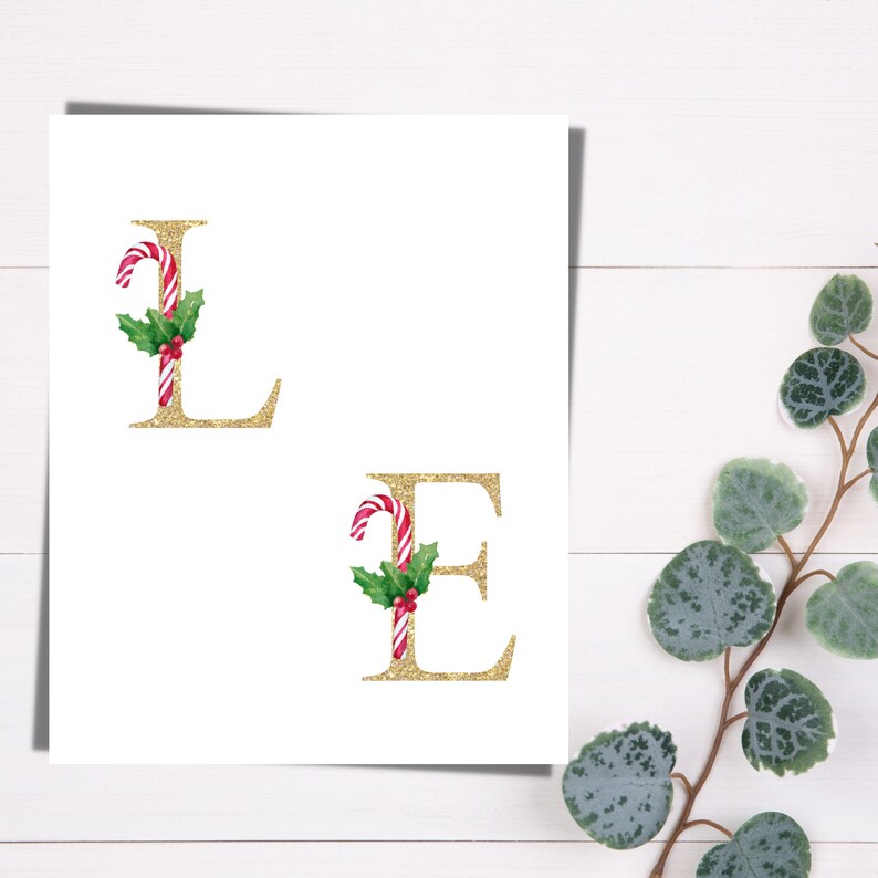 Christmas Love Handprint Art Printable Christmas Signs Candy - Etsy