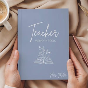 Teacher Memory Book, Teacher Journal, Teacher Appreciation Gift, Thank You Gift for Teacher, End of Year gift, gift from students, keepsake
