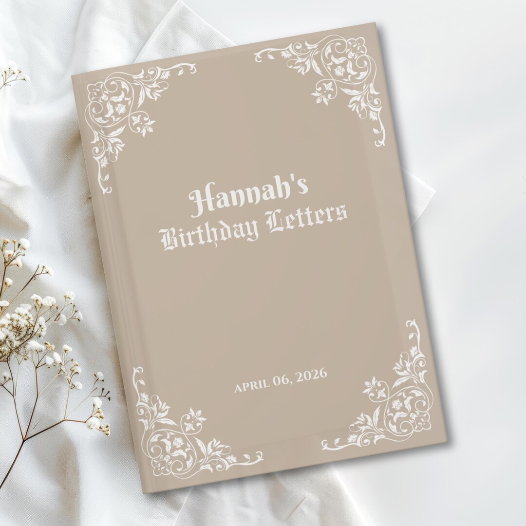Custom Birthday Letters Journal, Personalized Name Dear Daughter Son ...