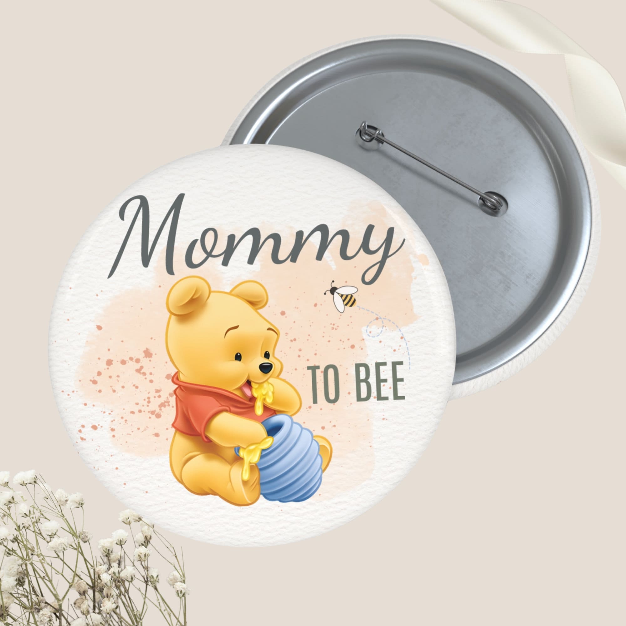Winnie the Pooh Mommy to Be Pin - Etsy