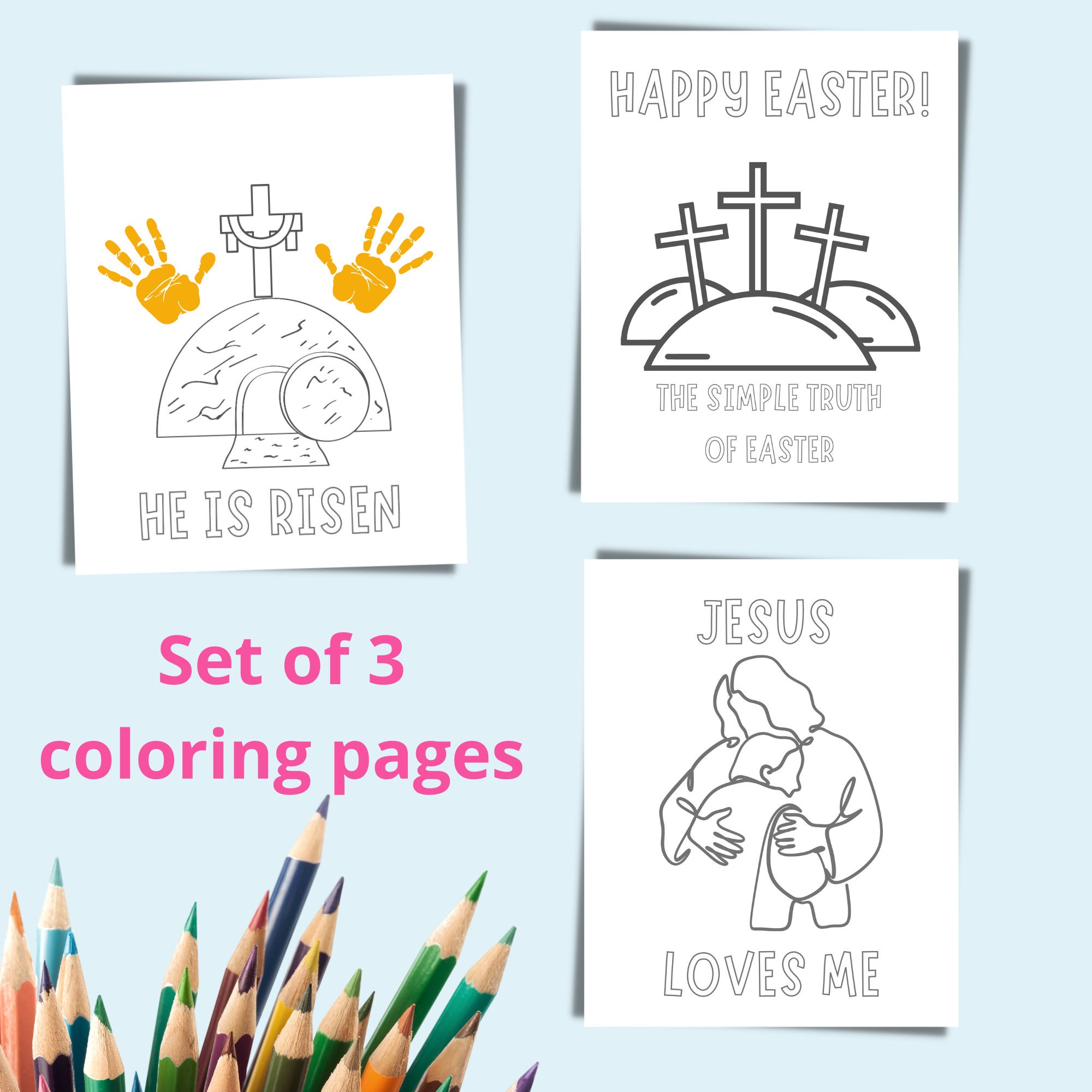 Jesus Easter Coloring Pages - Il Fullxfull.4825507317 Kmfe 
