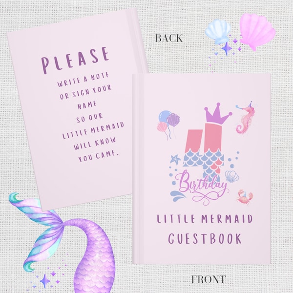 Purple Guest Book Etsy