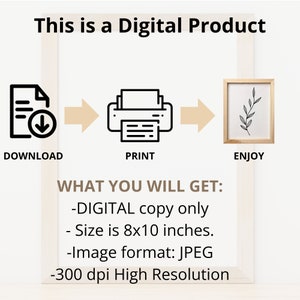 May include: A digital download of an 8x10 inch printable image in JPEG format. The image is 300 dpi high resolution and can be printed at home or at a print shop.