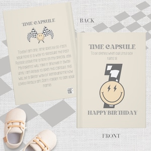 One Happy Dude Birthday Time Capsule, Boy 1st Birthday Guestbook, Retro One Happy Dude, One Rad Dude, smiley face birthday Baby time capsule