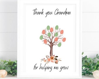 Handprint Gift Mimi Birthday, Grandma Gift, Gifts for Grandma from Grandkids, Kids Baby Toddler, Handprint Card Keepsake Craft Gift DIY