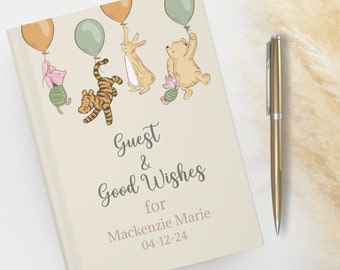 Classic Winnie the Pooh, Gender Neutral Baby Shower, Wishes for baby Guestbook, Vintage Pooh Baby shower, Parents To Be, Gender Neutral Pooh