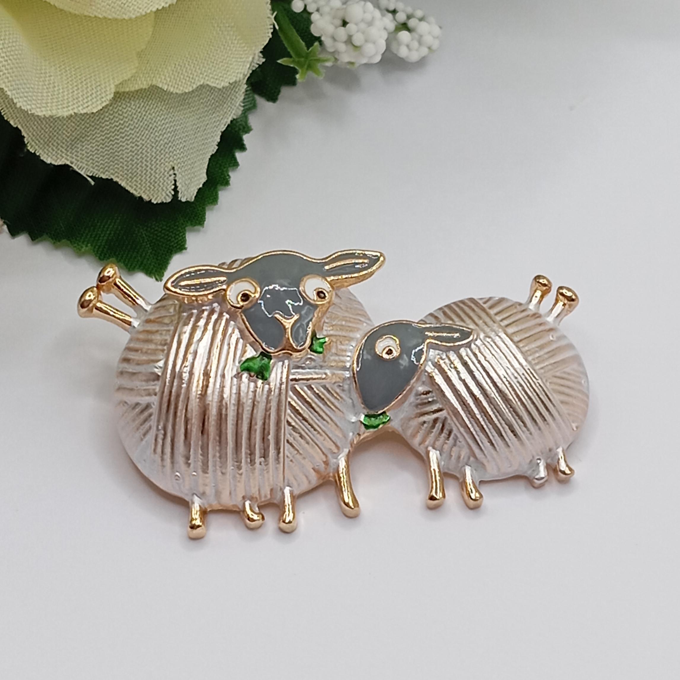 Sheep With Basque Beret Brooch Pin In Fine Pewter By Treasure Cast - Foto 9