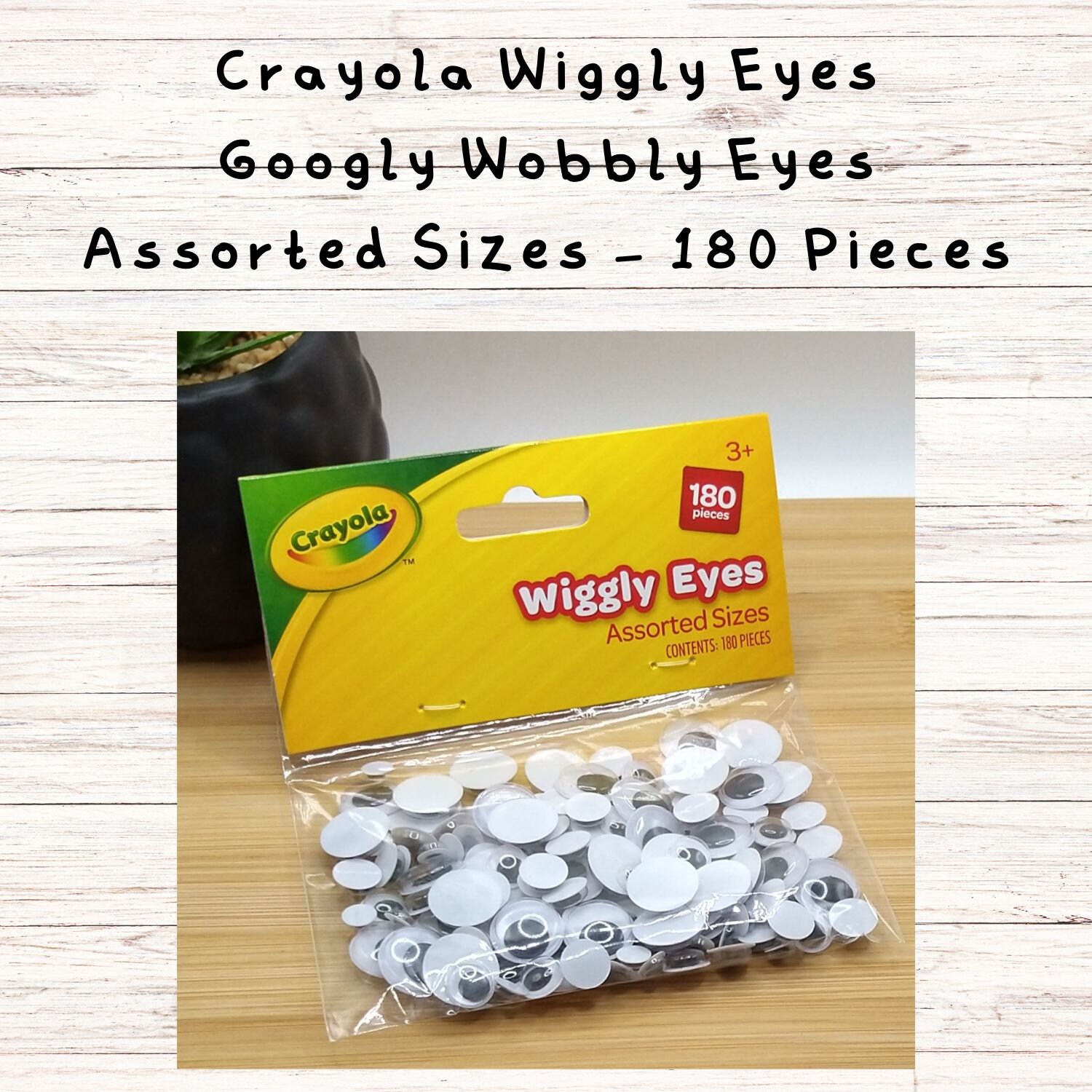 Wiggly Eyes Googly Eyes Wobbly Eyes Crayola 180 Pieces Etsy