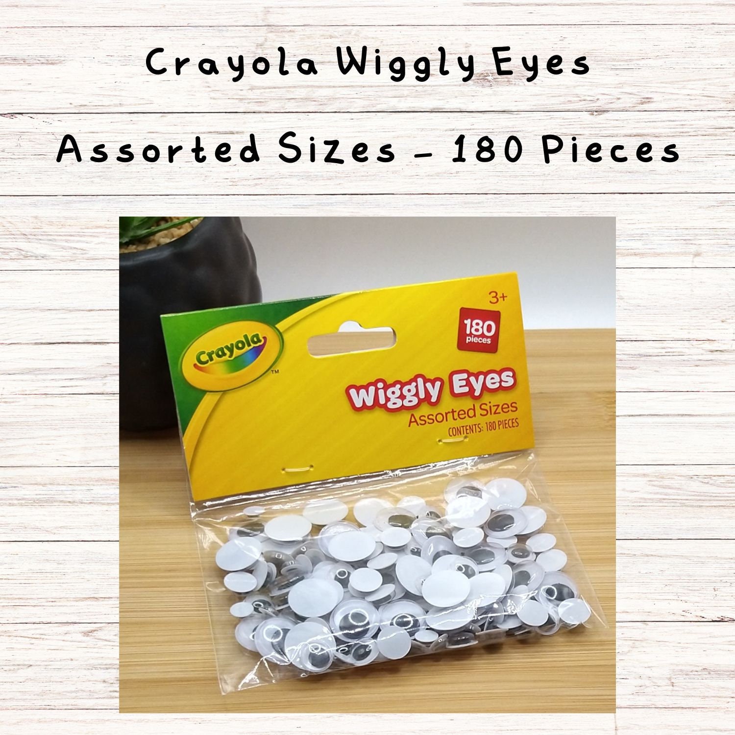 Wiggly Eyes Googly Eyes Wobbly Eyes Crayola 180 Pieces Etsy