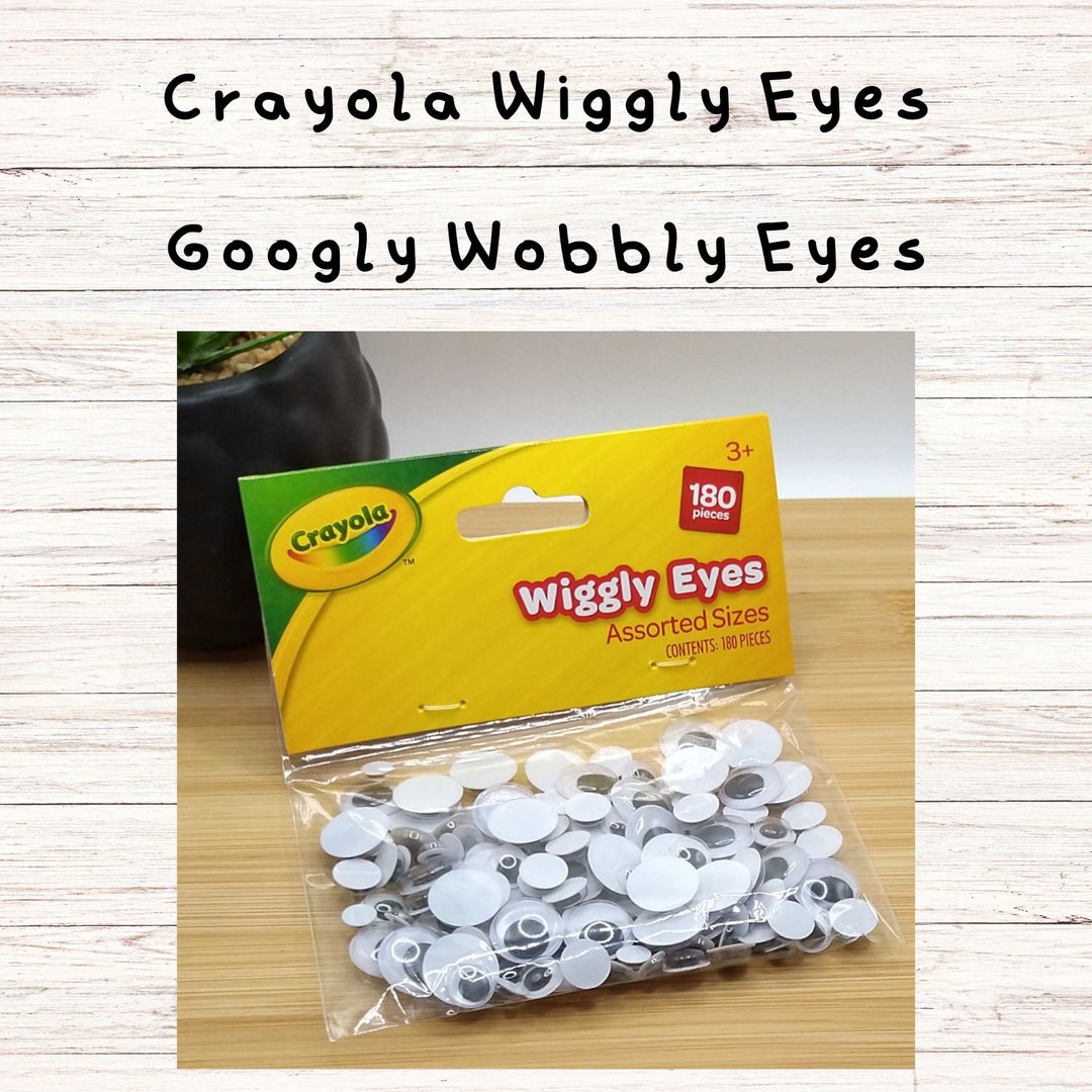 Wiggly Eyes Googly Eyes Wobbly Eyes Crayola 180 Pieces Etsy