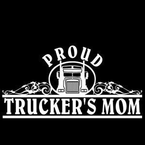 Décalcomanie autocollant vinyle maman camionneur fière, maman camionneur, sticker maman camionneur fier, sticker voiture maman camionneur