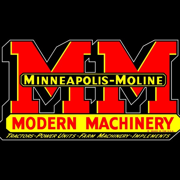 Minneapolis-Moline Modern Machinery Vintage Recreated - Emblem Sticker Decal