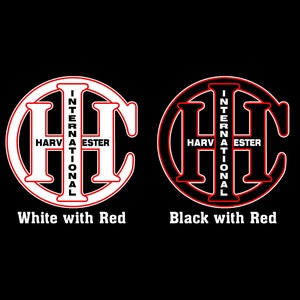 International Harvester IHC - Naklejka z okrągłym emblematem w stylu vintage z lat 20. XX wieku