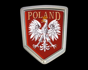 2x Runde Vinyl-Aufkleber „Polen Flagge“ – 10 Cm, Glänzend, Für Laptop, Kühlschrank, Auto