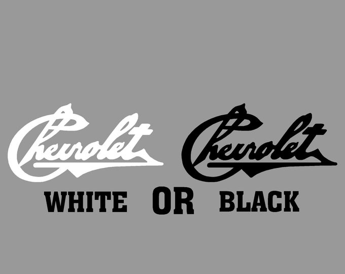 Chevy 1912 Vintage Chevrolet Script Logo for Rear Window Sticker ...