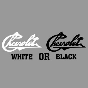 Logotipo do script Chevrolet vintage 1912 para adesivo de janela traseira - Adesivo decalque com logotipo histórico Chevy 1912 - Adesivo decalque com logotipo Chevrolet