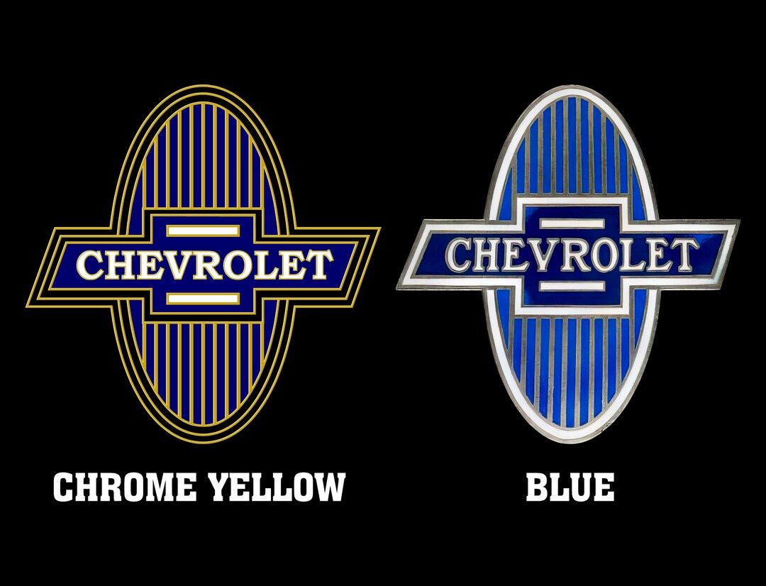 Chevrolet 1929 1930 Vintage Historical Grill Radiator Emblem Decal