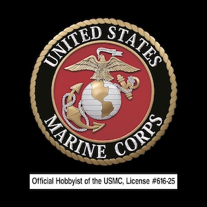 United States Marine Corps. Decal Sticker - US Marine Corps - Official Hobbyist of the USMC License # 616-25