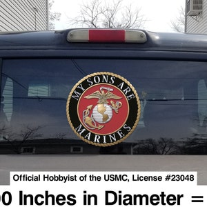 My Sons Are Marines Decal Sticker - Official Hobbyist of the USMC ...