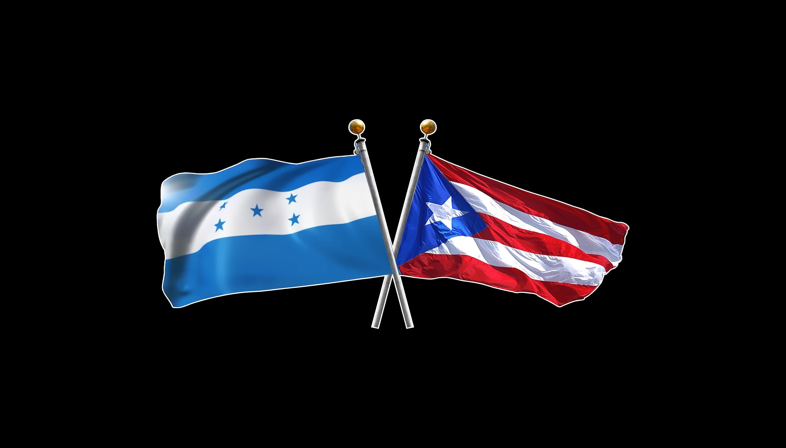 CANTENDO Honduras Car Window Flag – 3x5 Inch With Suction Cup & Pole, Double-Sided Polyester For Display