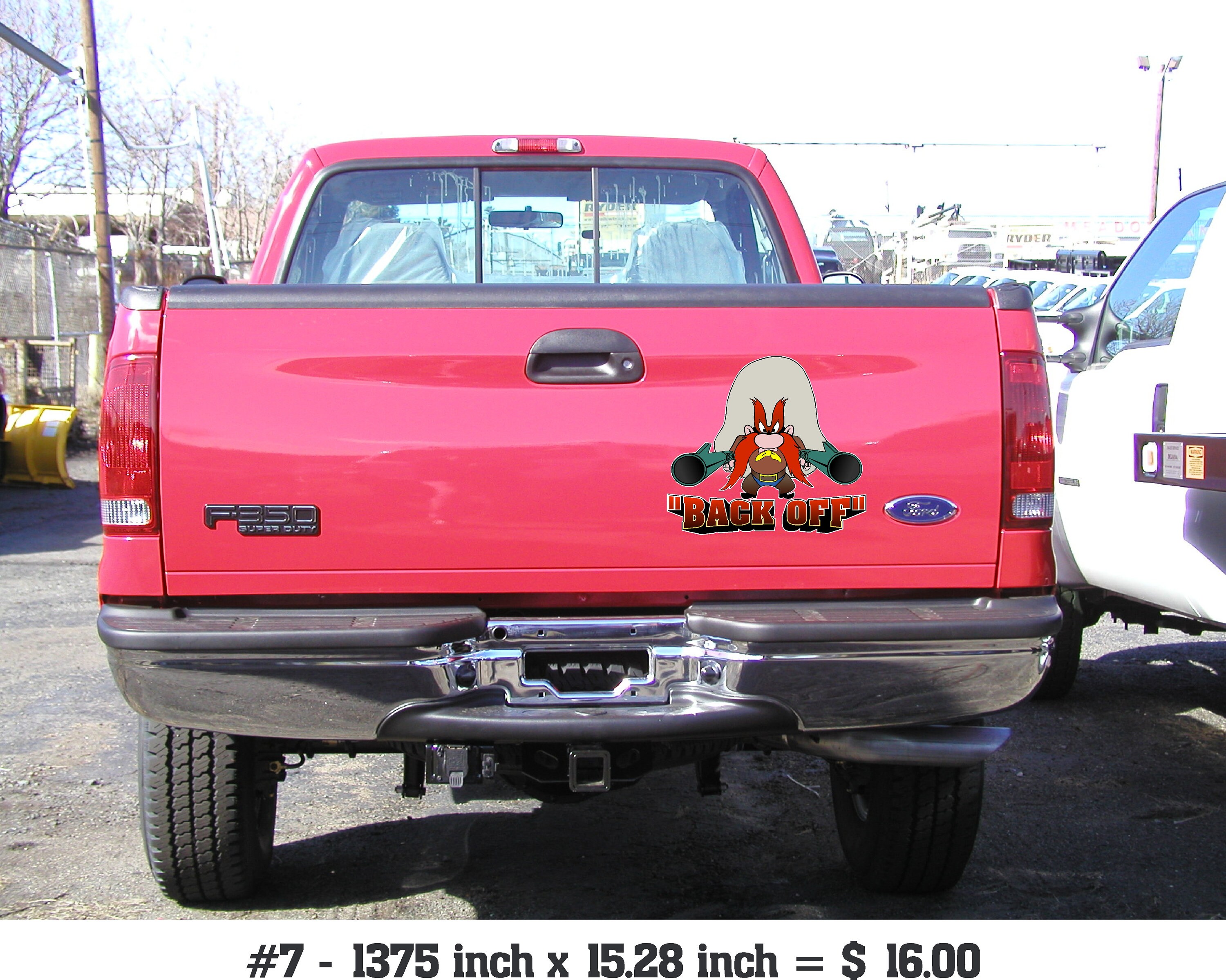 Yosemite Sam Back off Sticker, BACK OFF Yosemite Sam Decal, Yosmite Sam ...
