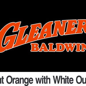 Vintage Gleaner Baldwin Combines  Allis-Chalmers Redrawn- Emblem Logo Sticker Decal