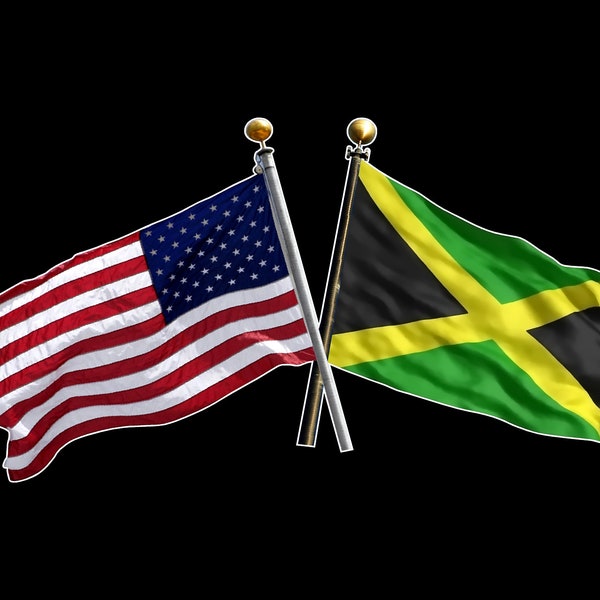 Maneki Jamaica America Flag - Jamaican Roots American Grown Usa Er Phone Decal Water Bottle Stickers Car Decals Funny Birthday Gift