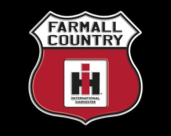 Farmall Country International Erntemaschine - Vintage Historisches Emblem Aufkleber