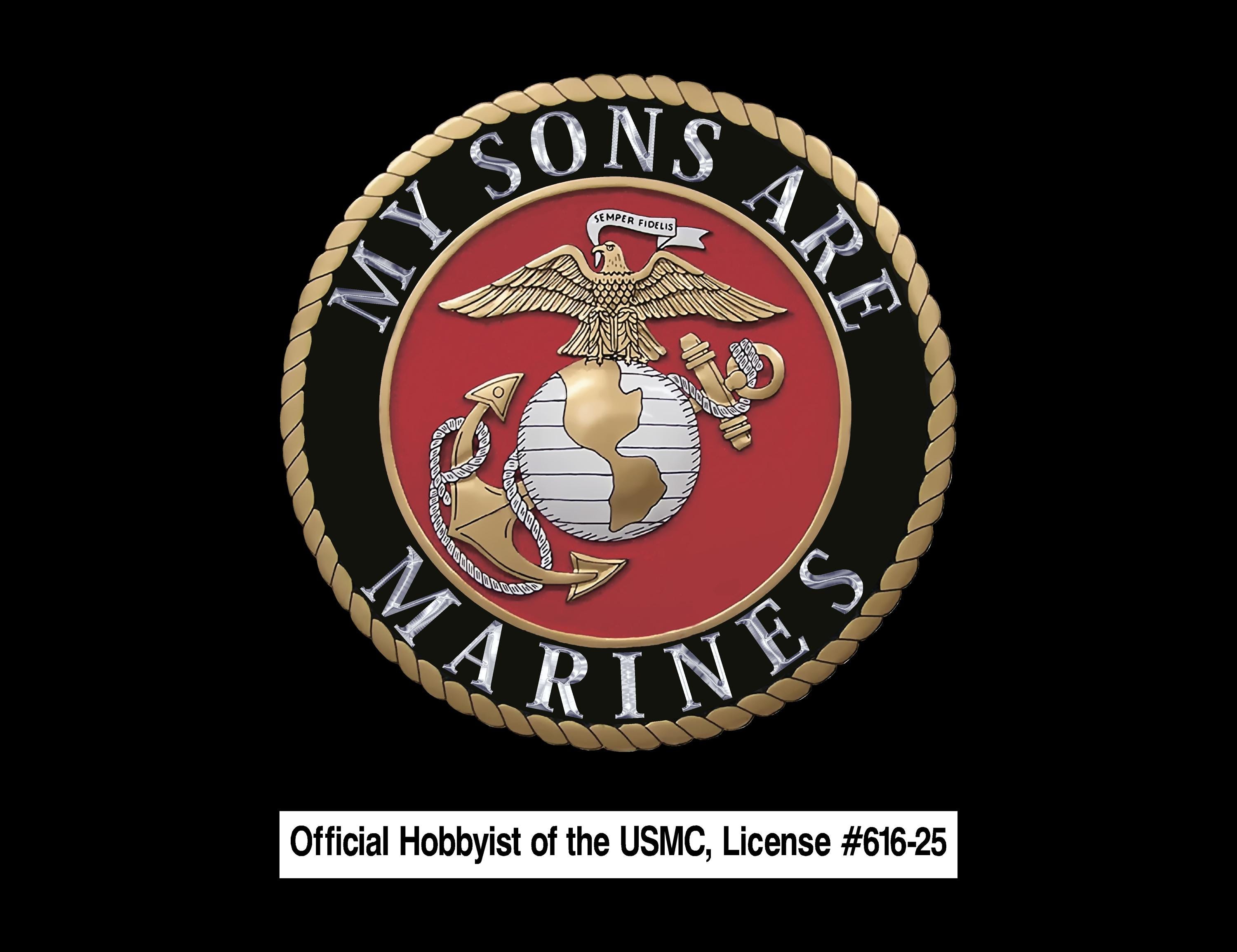 My Sons Are Marines Decal Sticker - Official Hobbyist of the USMC