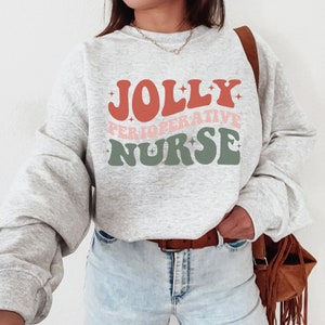 Christmas Perioperative Nurse Sweatshirt, Nurse Gift Christmas, Christmas Nurse Shirt Long Sleeve, Nurse Christmas Gift,  Nurse Christmas