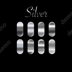 Silver Procreate Color Swatches | *DIGITALE DOWNLOAD* | ProcreatorsCo | Zilveren kleurenpalet | Metallic kleurenpalet |