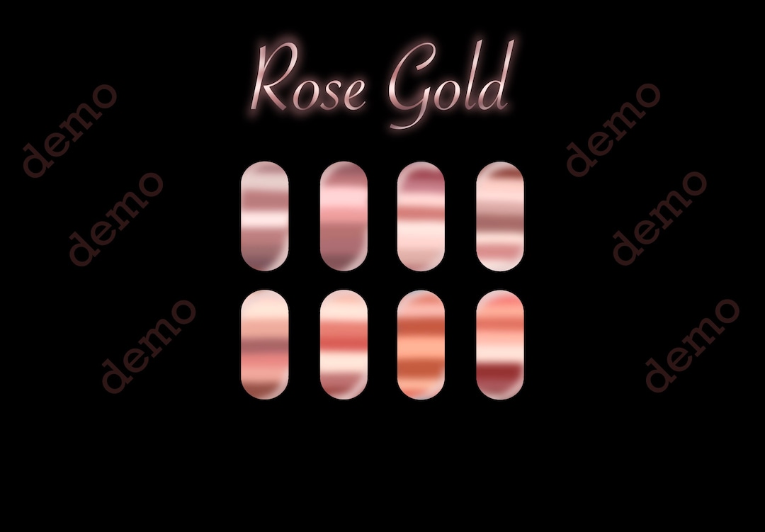Rose Gold Procreate Color Swatches DIGITAL DOWNLOAD Etsy