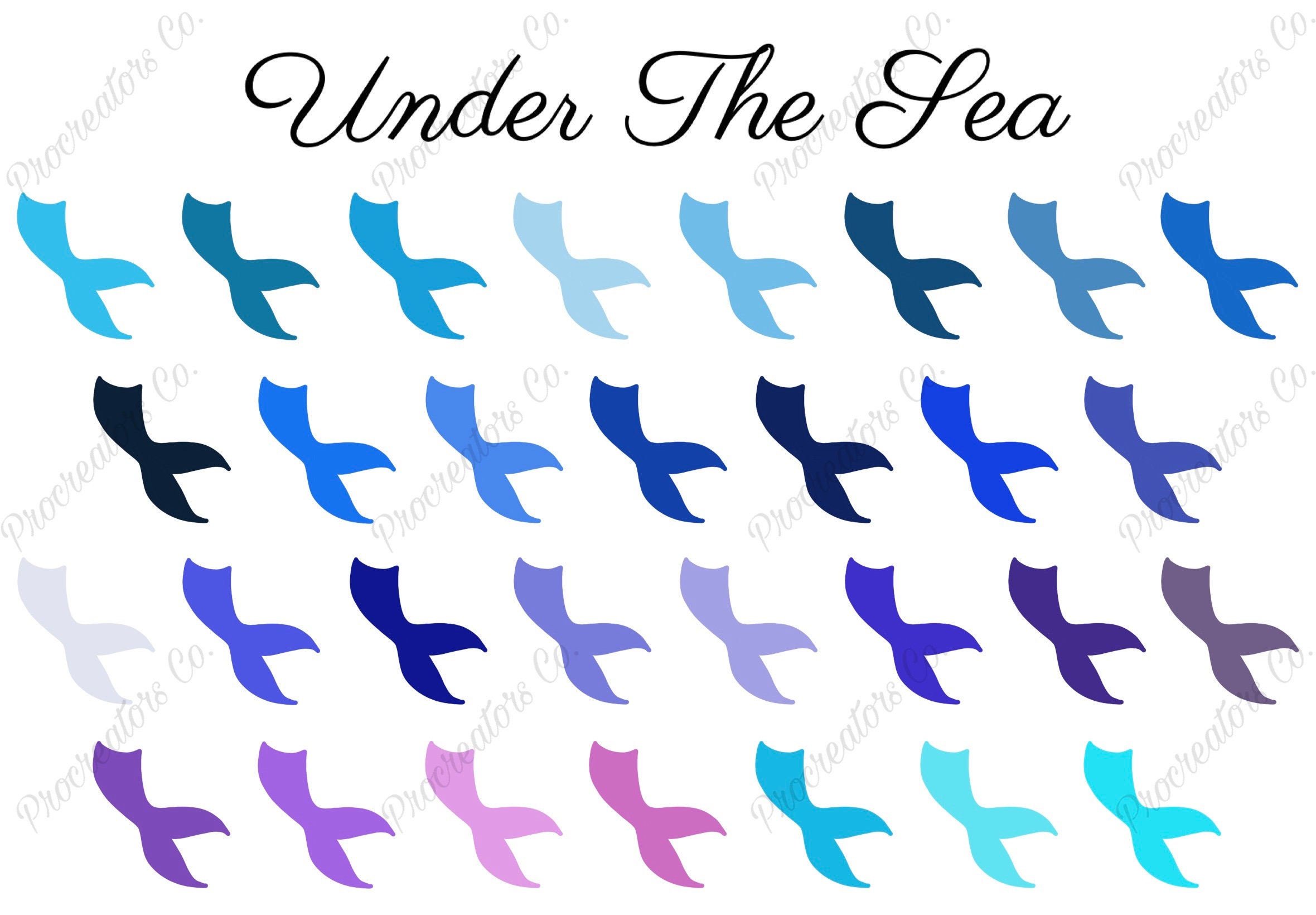 Under the Sea Procreate Color Palette | *DIGITAL DOWNLOAD ...